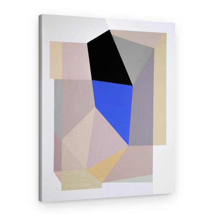 Blue Black Geometry – Canvas Print