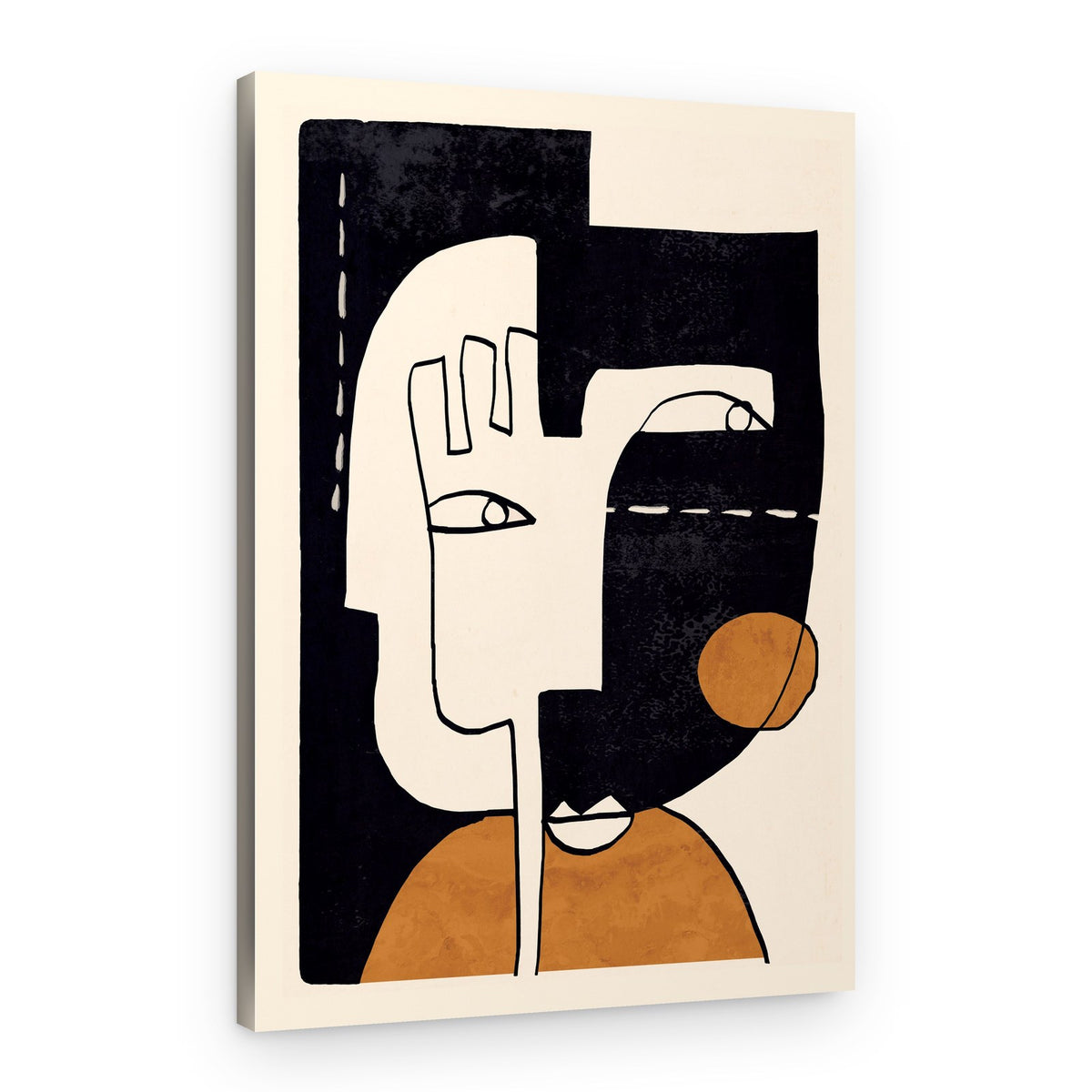 Abstract Split Face – Canvas Print