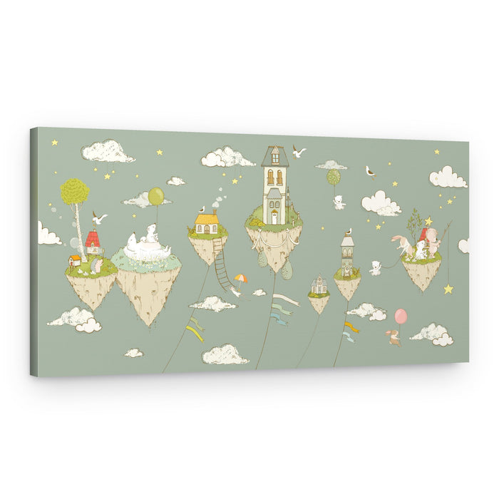 Floating Islands Dream World – Canvas Print