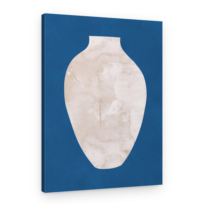 Abstract Blue Vase – Canvas Print