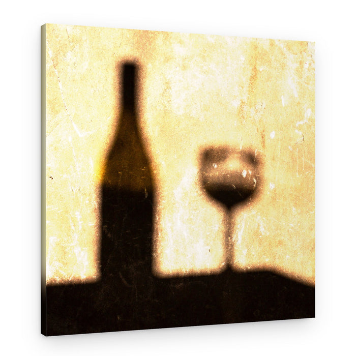 Golden Wine Shadows – Canvas Print