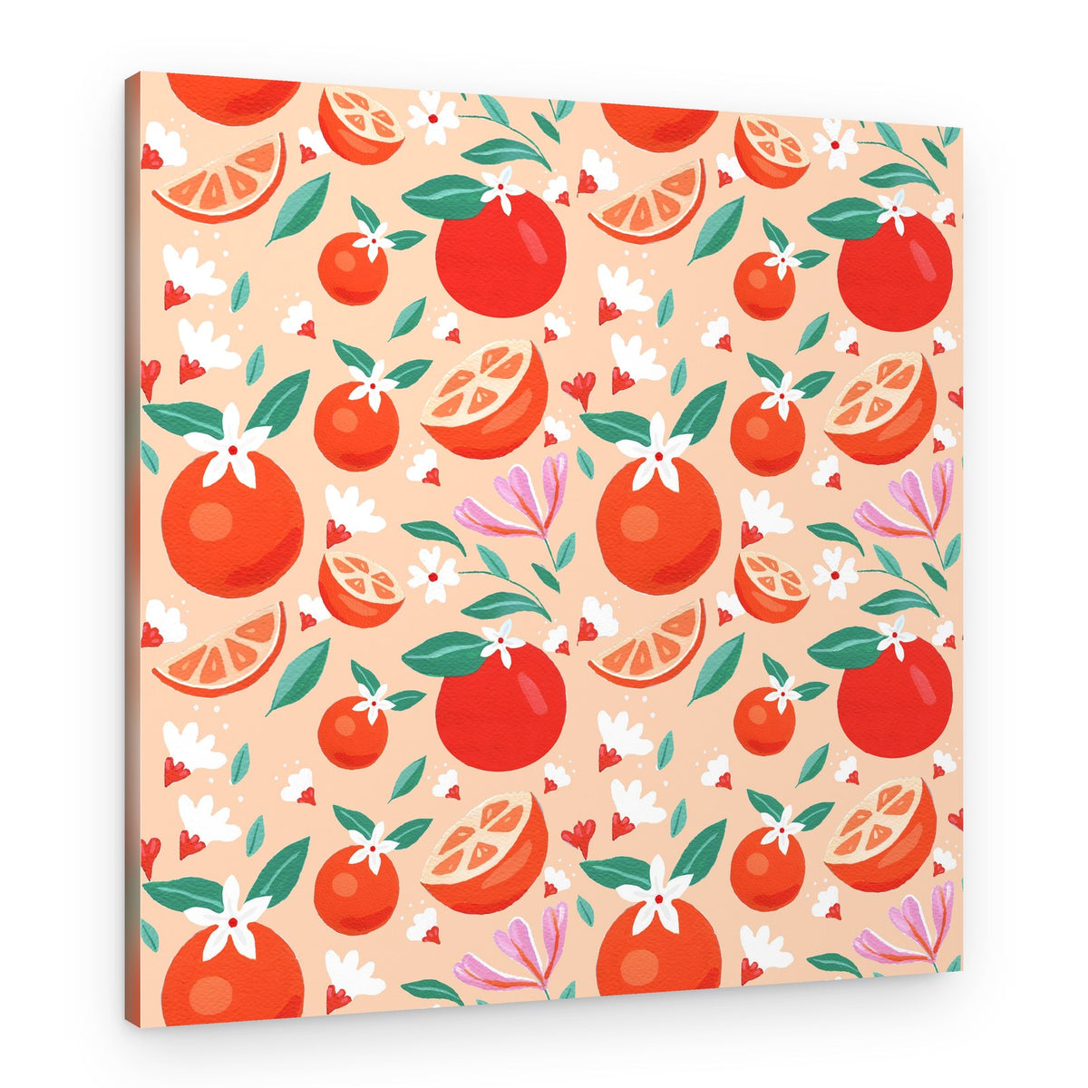 Citrus Pattern – Canvas Print
