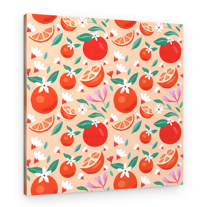 Citrus Pattern – Canvas Print