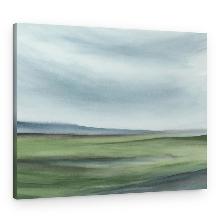 Serene Green Landscape – Canvas Print