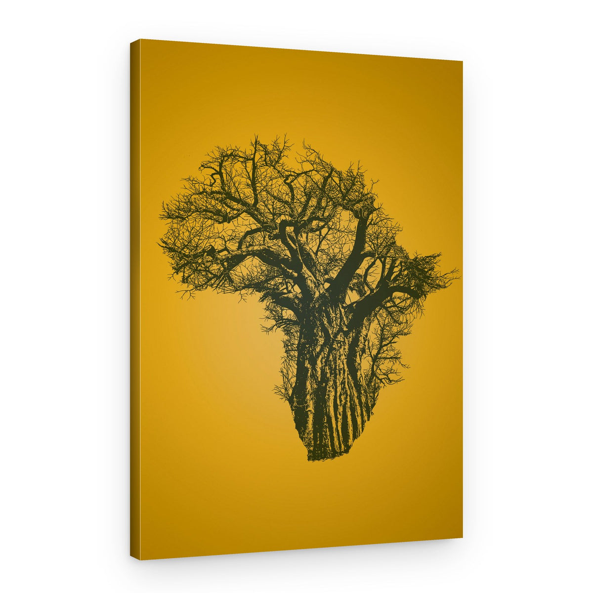 Africa Baobab Silhouette – Canvas Print
