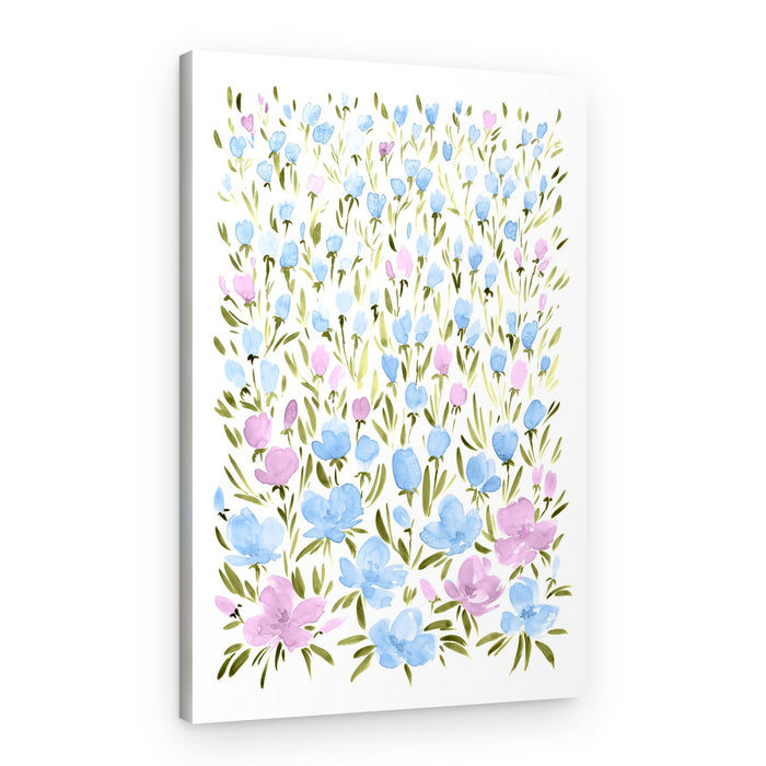 Soft Floral Garden – Canvas Print