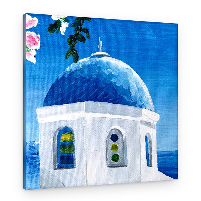 Blue Dome Church – Canvas Print