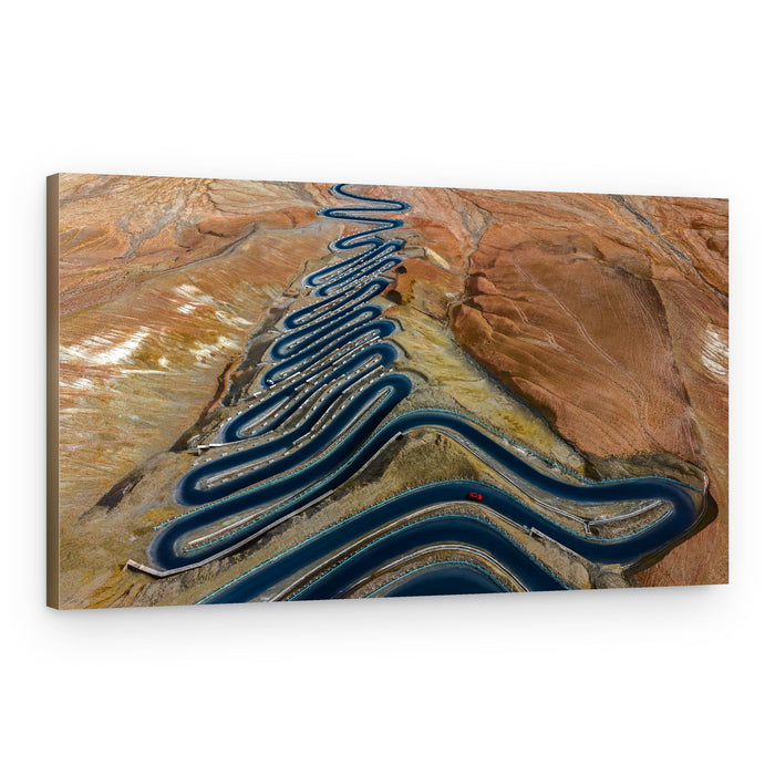 Epic Winding Desert Road – Canvas Print