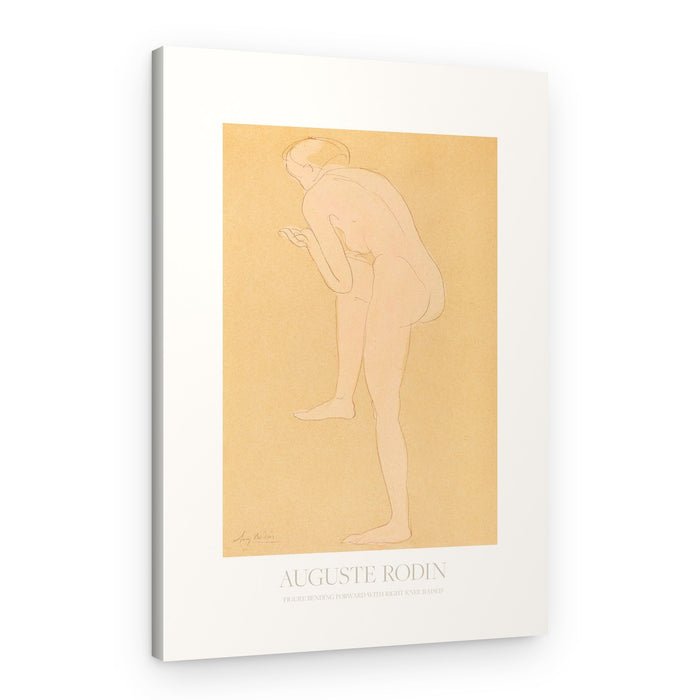 Figure Bending Forward With Right Knee Raised – Canvas Print