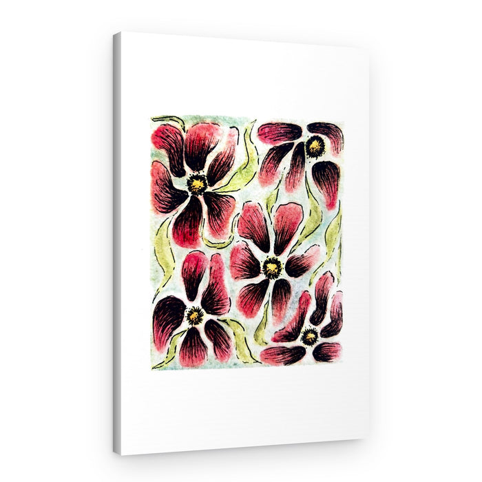 Colorful Rustic Blooms – Canvas Print