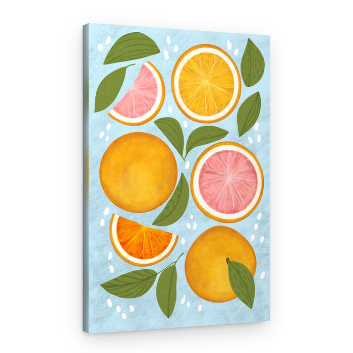 Fresh Citrus Medley – Canvas Print