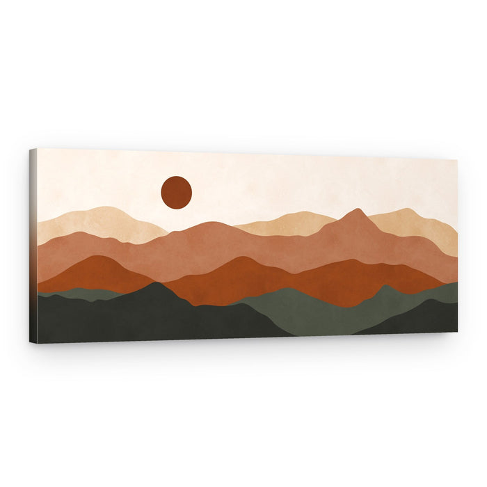 Layered Desert Sun – Canvas Print