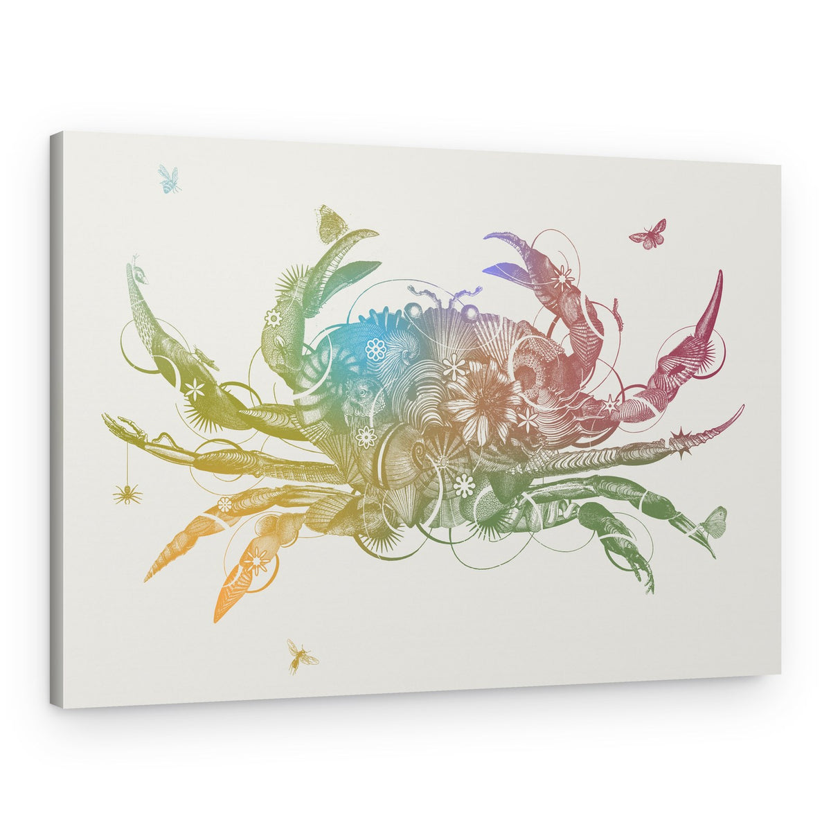 Intricate Rainbow Crab – Canvas Print