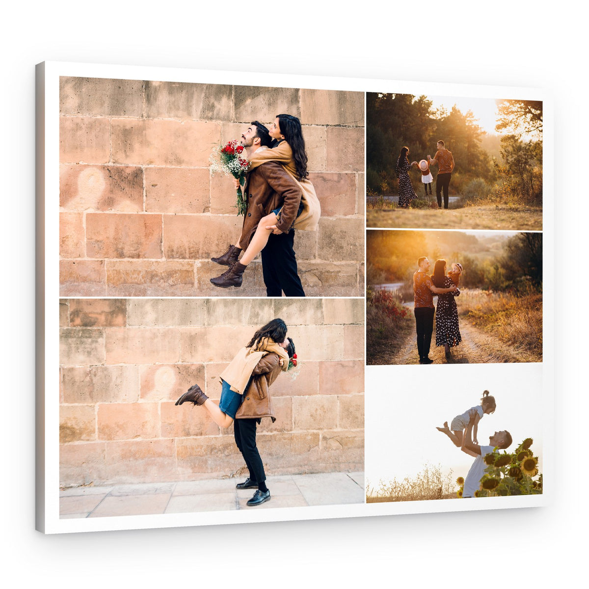 Split Landscape Collage Custom Canvas Print – Canvas Print
