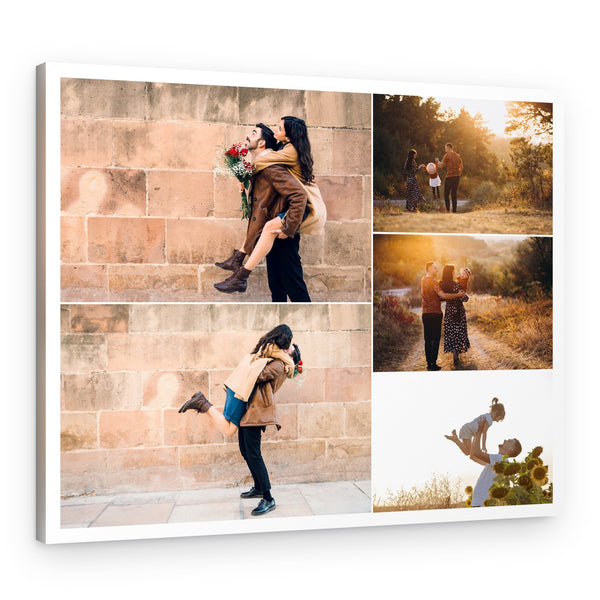 Split Landscape Collage Custom Canvas Print