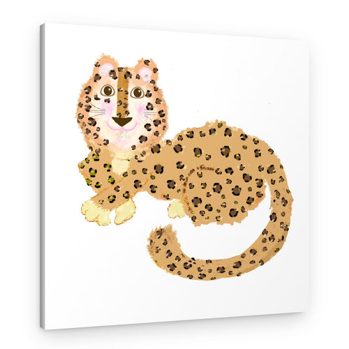 **Cute Spotted Leopard – Canvas Print