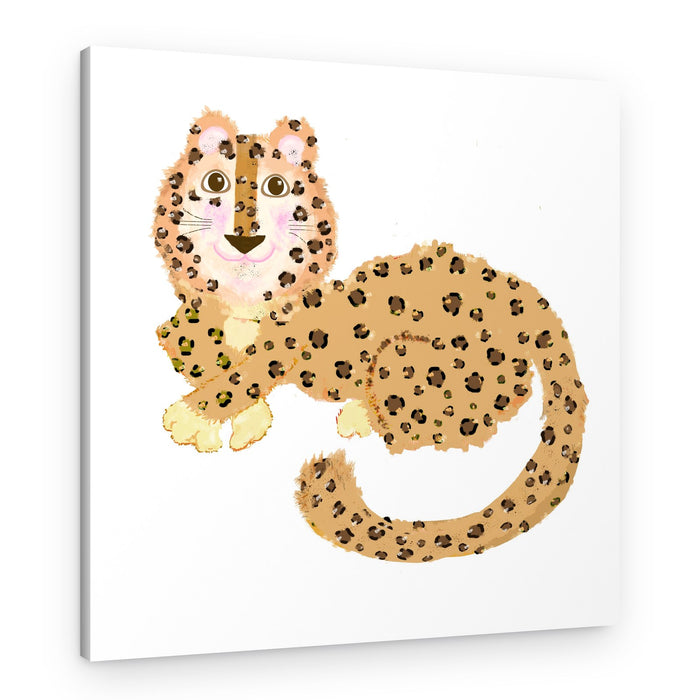 **Cute Spotted Leopard – Canvas Print