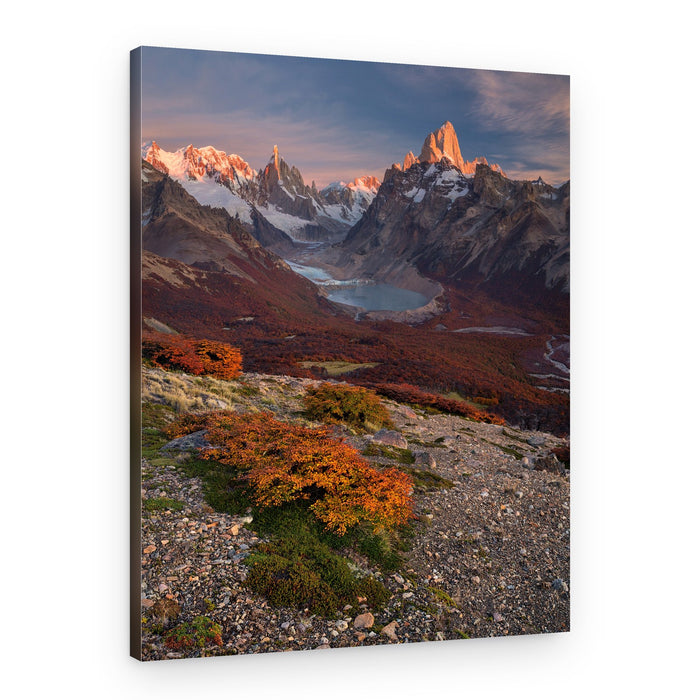 Patagonian Autumn Peaks – Canvas Print