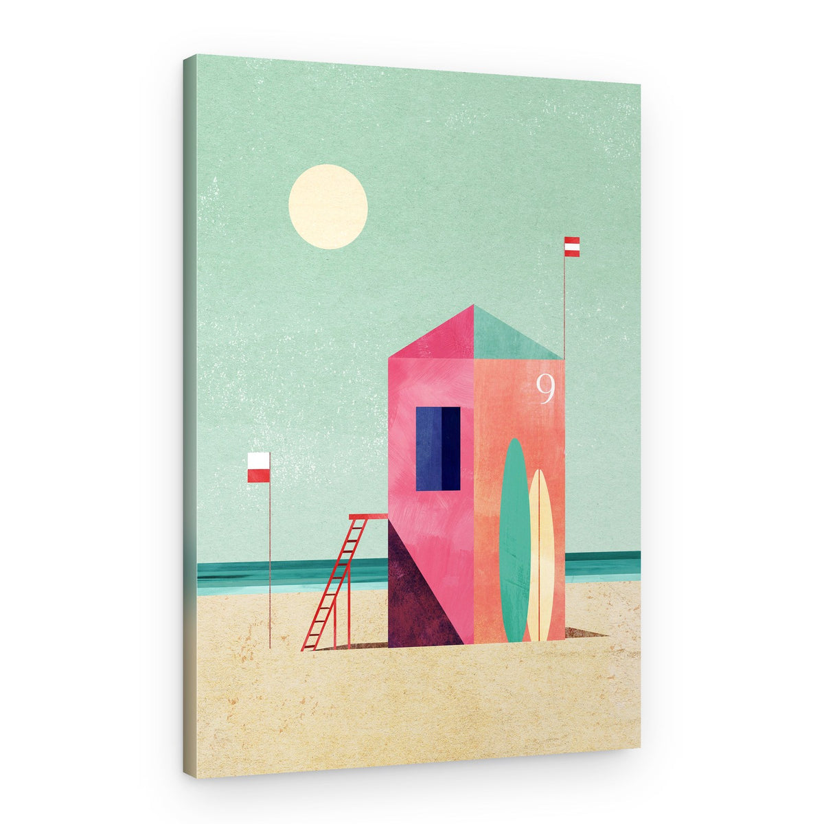 Beach Hut Number Nine – Canvas Print