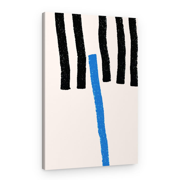 Abstract Blue Line – Canvas Print