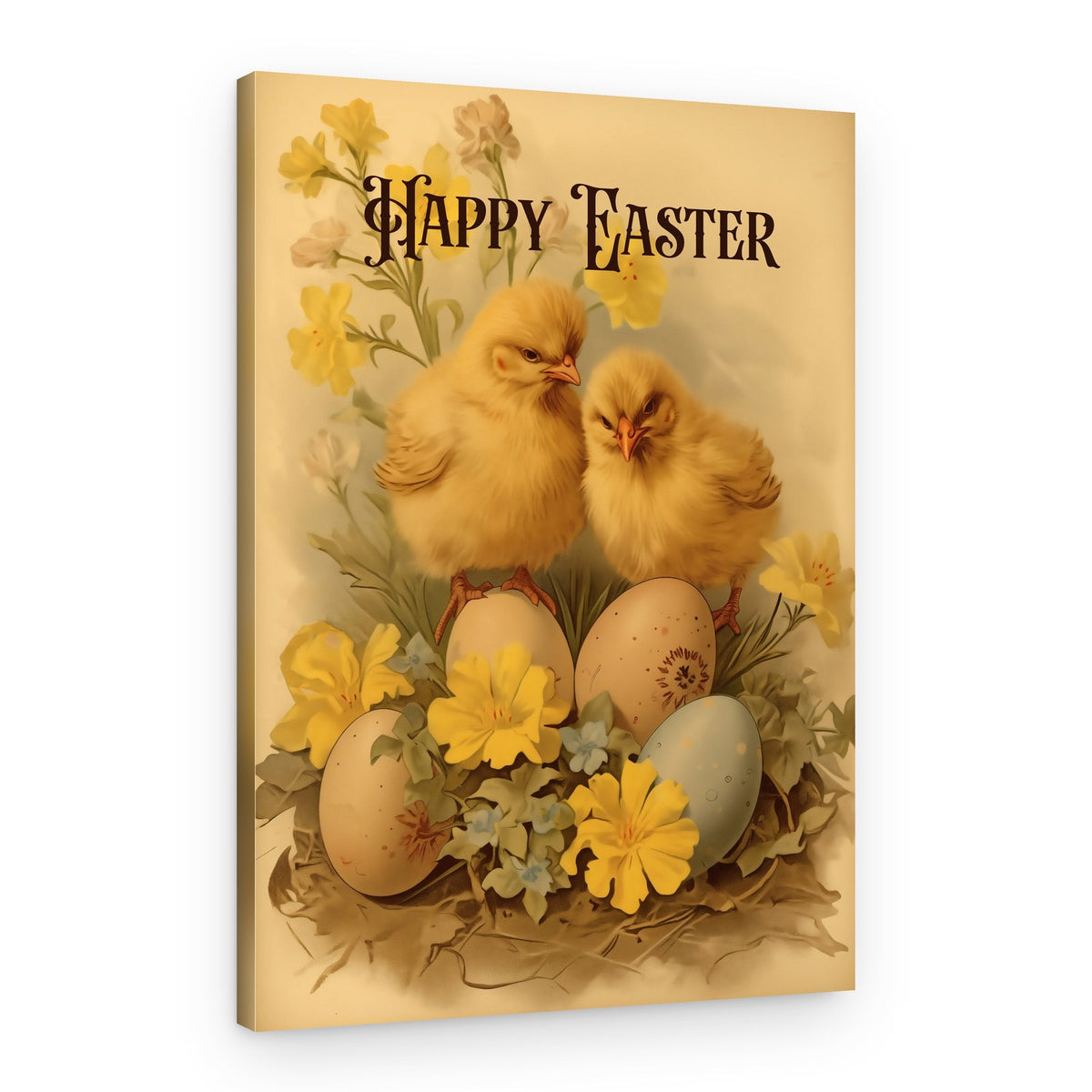 Happy Easter Baby Chicks – Canvas Print