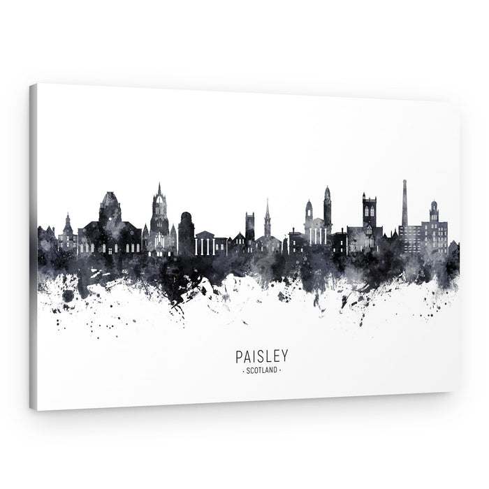 Watercolor Paisley Skyline – Canvas Print