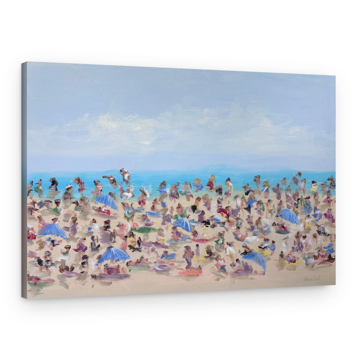 Crowded Summer Beach – Canvas Print