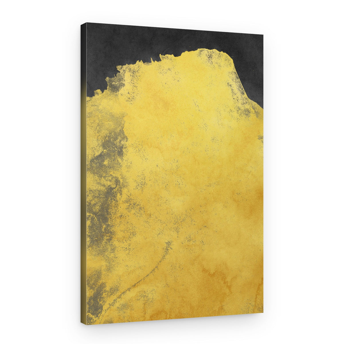 Golden Abstract Peak – Canvas Print