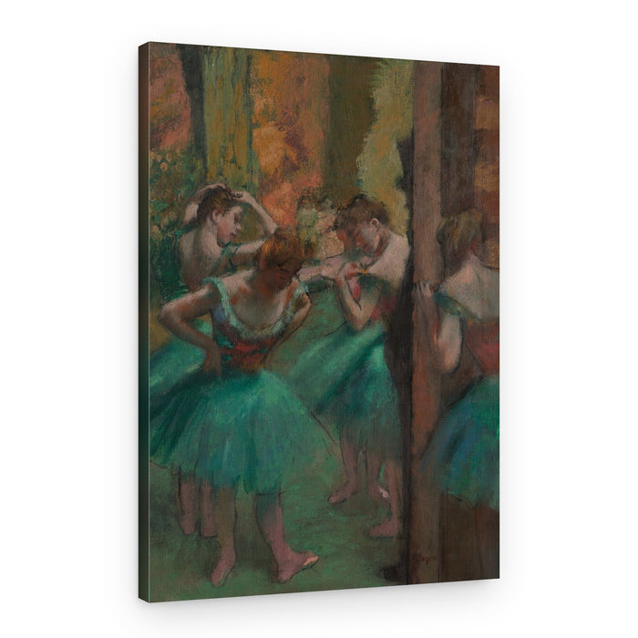 Dancers, Pink and Green – Canvas Print