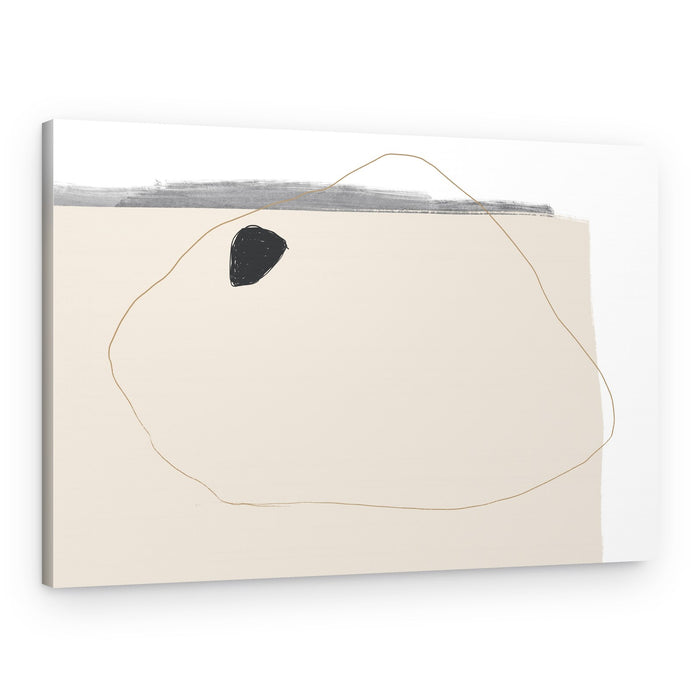 Muted Color Palette With Organic Shapes – Canvas Print