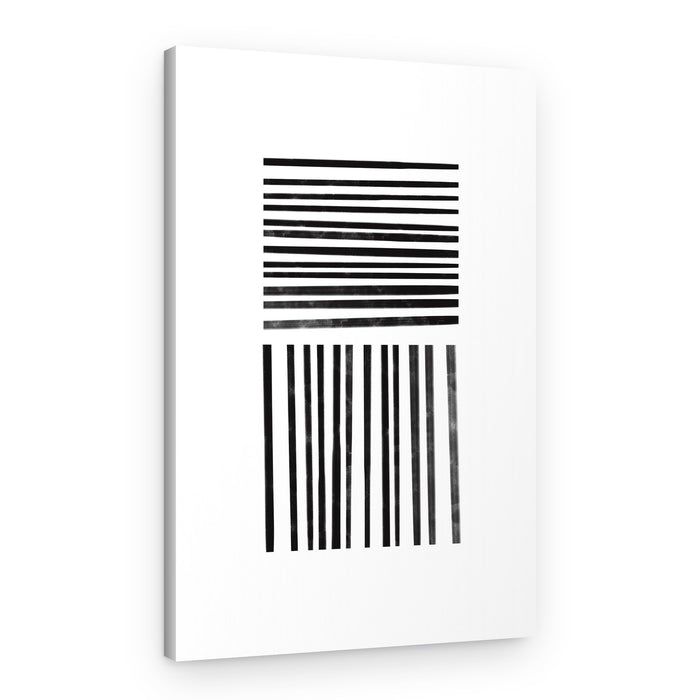 Parallel Black Lines – Canvas Print