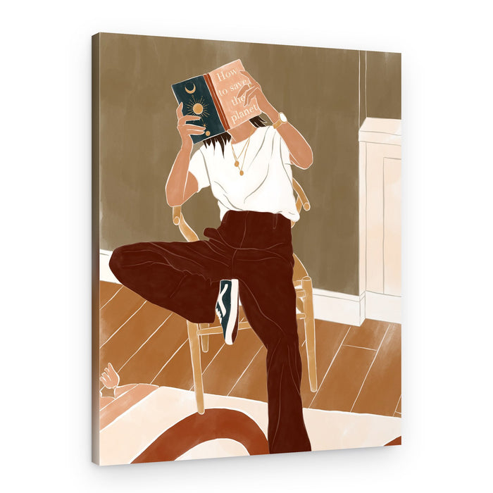 Reading For The Planet – Canvas Print