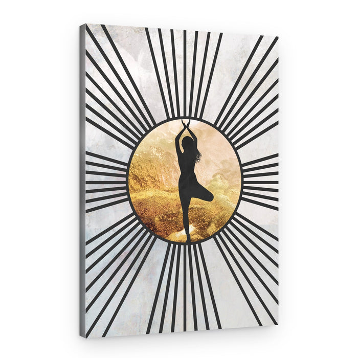 Golden Zen Balance – Canvas Print