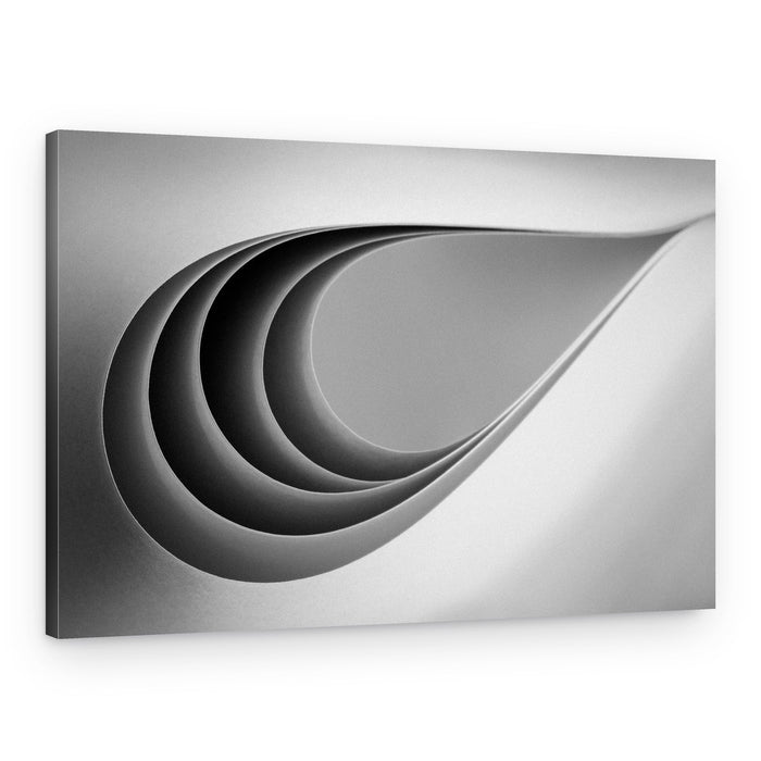 Abstract Paper Curves – Canvas Print