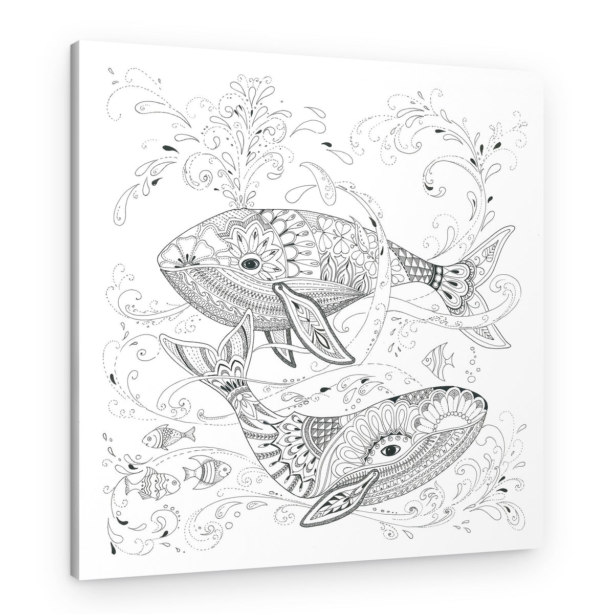 Two Whales – Canvas Print