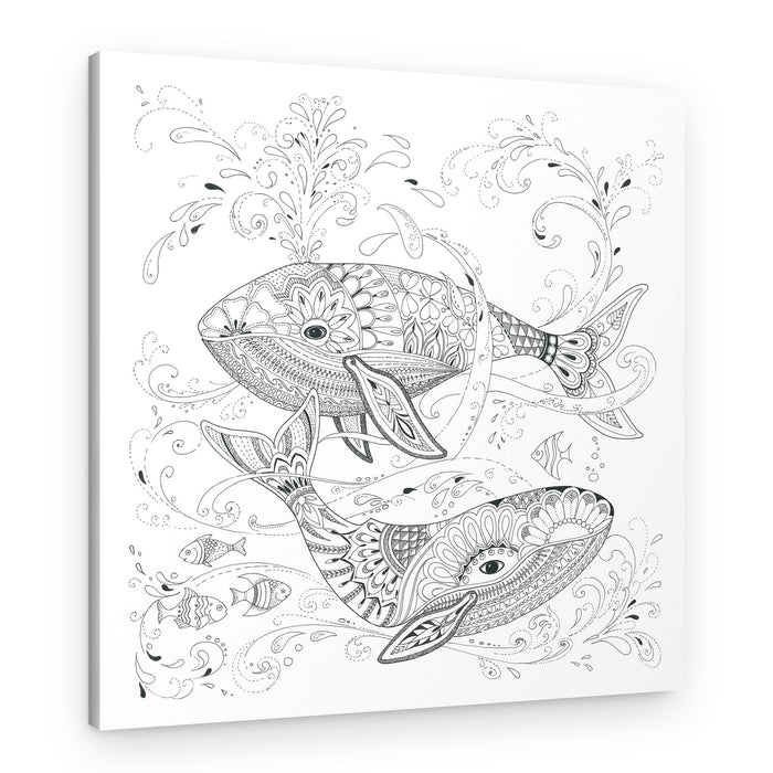 Two Whales – Canvas Print