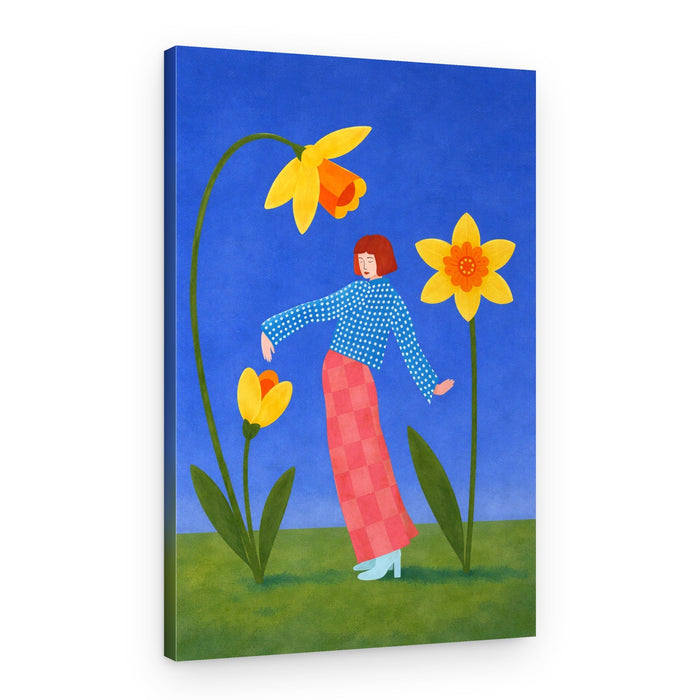 Spring Daffodil Dance – Canvas Print