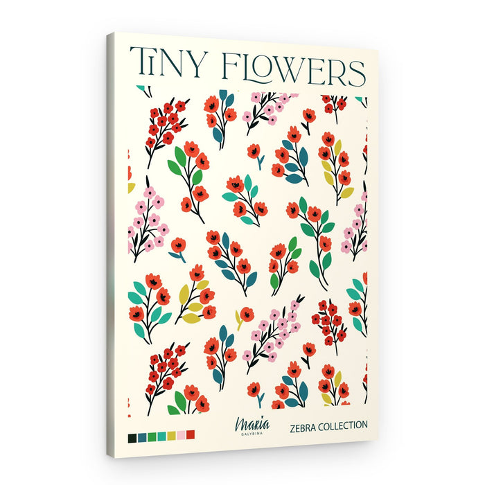Vibrant Tiny Flowers – Canvas Print