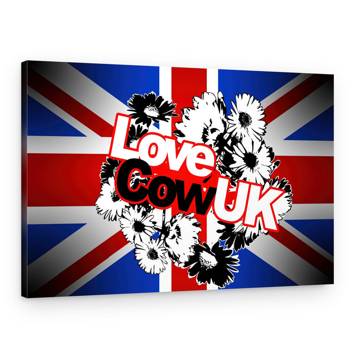 Union Jack Floral Graphic – Canvas Print
