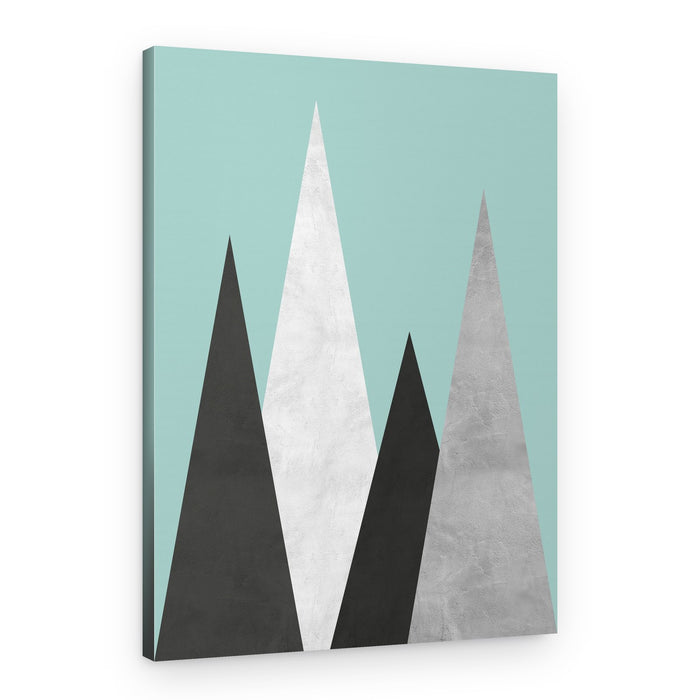 Geometric Mountain Peaks – Canvas Print