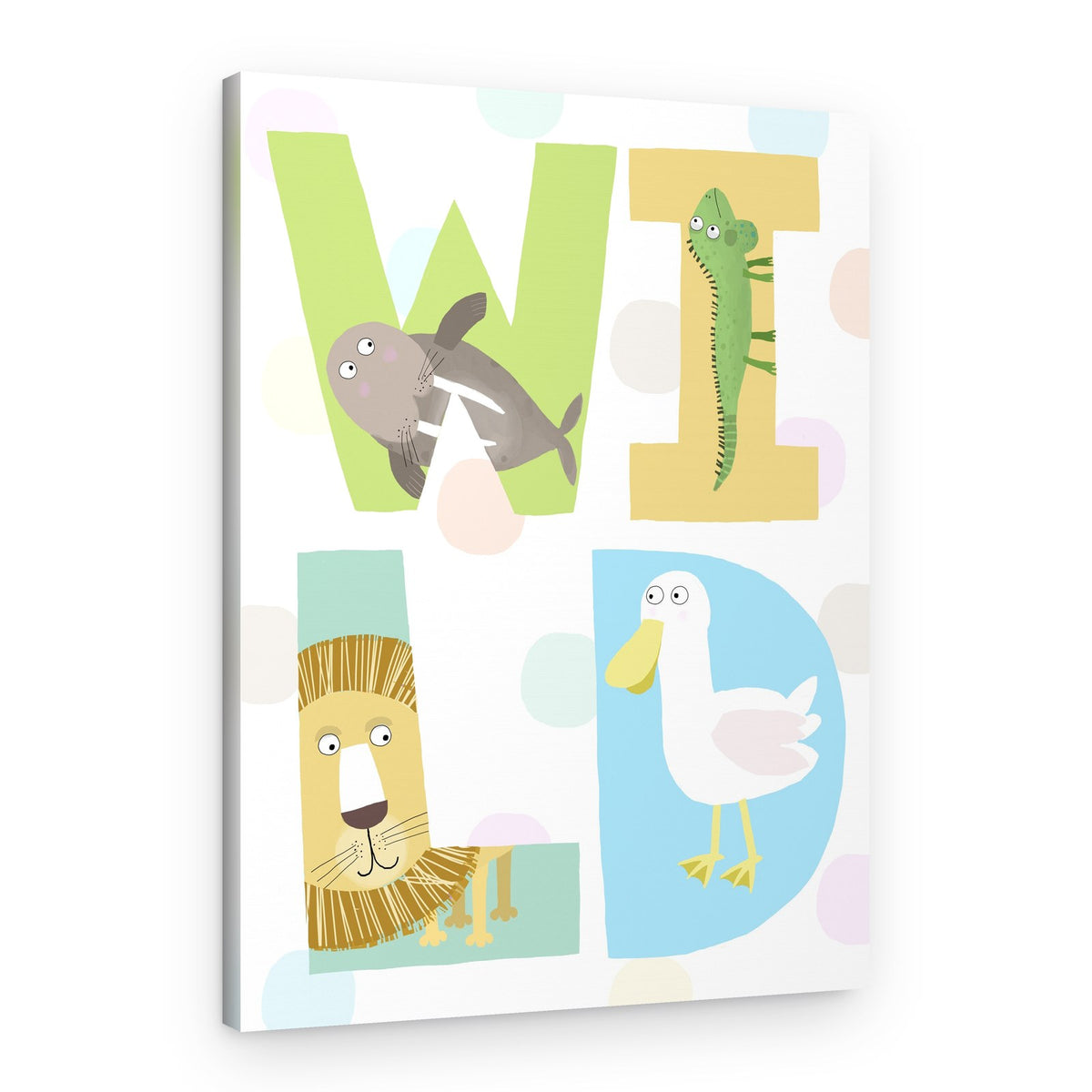 Wild Animal Alphabet – Canvas Print