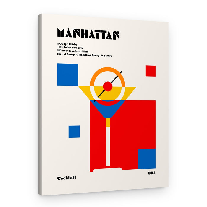 Manhattan Cocktail Abstract – Canvas Print
