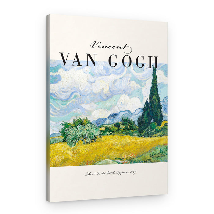 Golden Wheat Field Cypresses – Canvas Print