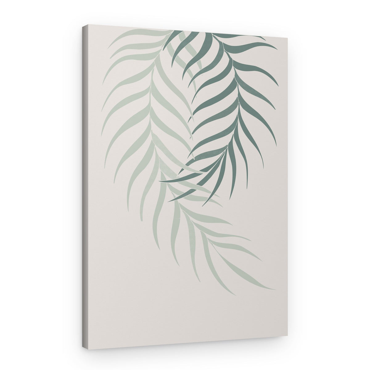 Subtle Palm Leaves – Canvas Print