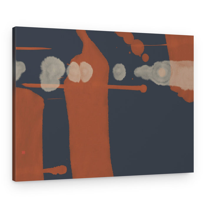 Abstract Orange Splashes – Canvas Print