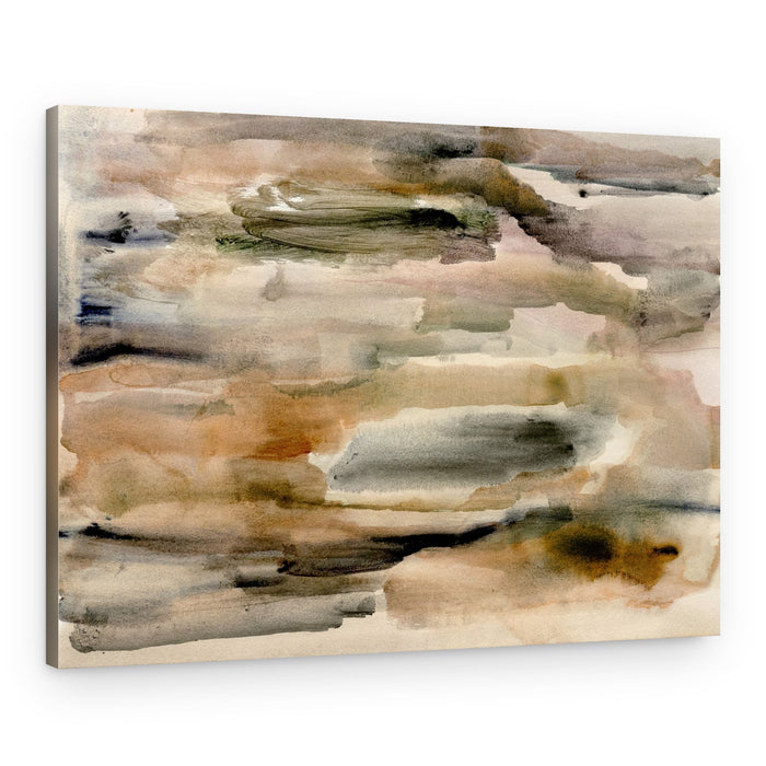 Earthy Abstract Layers – Canvas Print