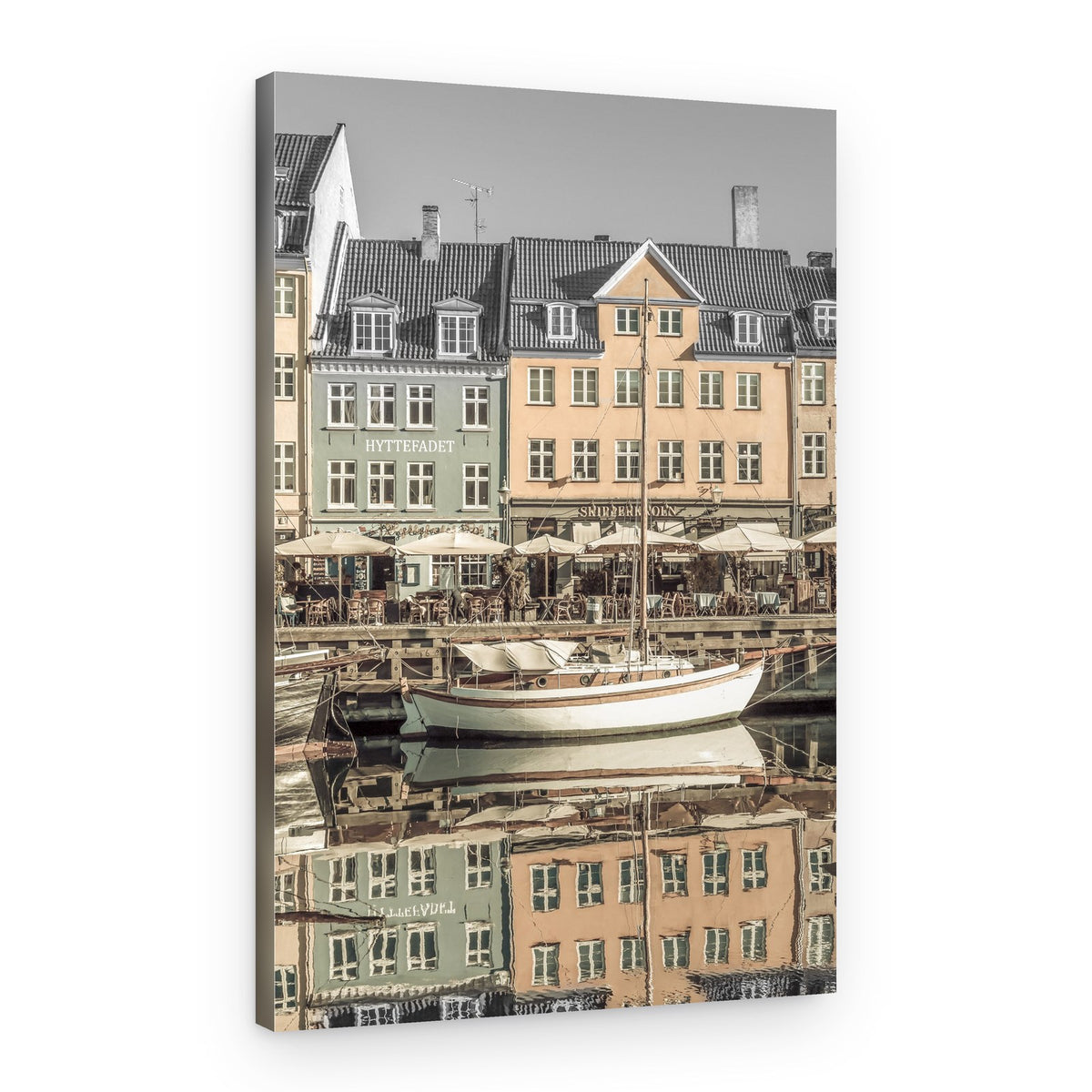Sailboat Nyhavn Reflections – Canvas Print
