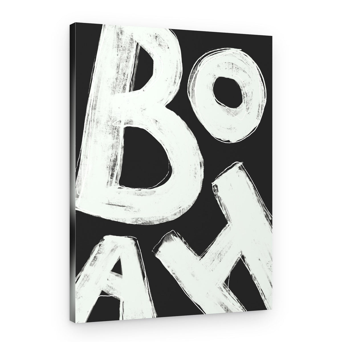 Bold Abstract Letters – Canvas Print