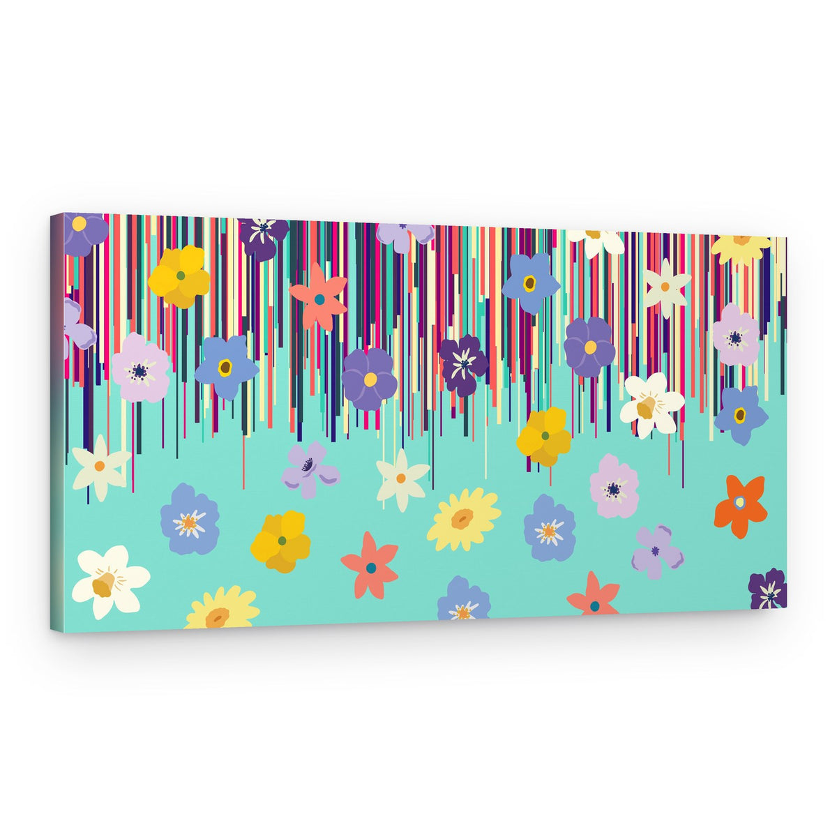 Vibrant Floral Cascade – Canvas Print