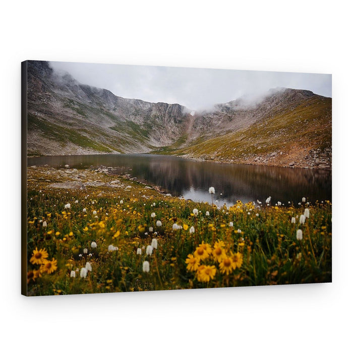 Alpine Lake Wildflowers – Canvas Print